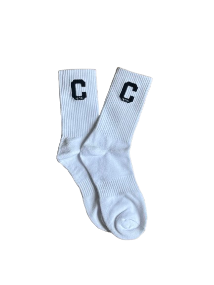 Covered ('lno) C with Hebrew logo Socks