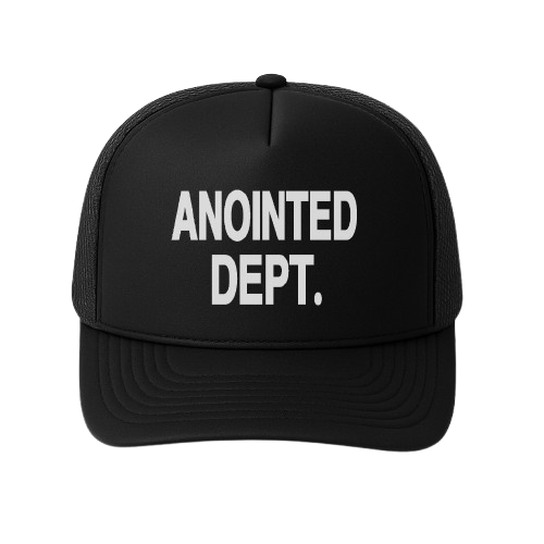 Anointed Dept. Black Trucker Hat
